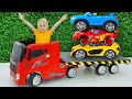 Chris Plays With Toy Cars And Trucks Funny Stories For Kids