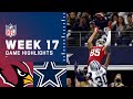Cardinals vs. Cowboys Week 17 Highlights | NFL 2021