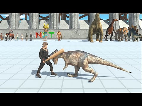 HUMANS VS HERBIVORE DINOSAURS - Animal Revolt Battle Simulator