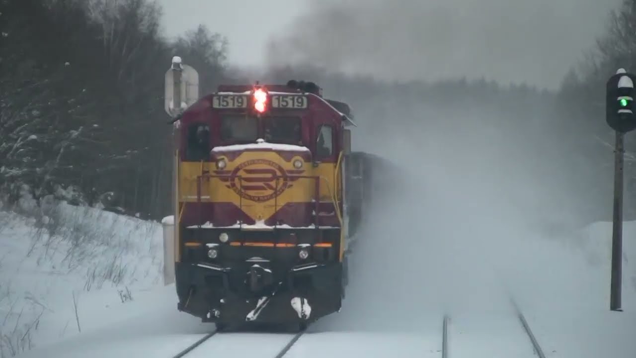 Зимняя линия Тапа-Таллин с встречными поездами / Wintery Tapa-Tallinn line with oncoming trains