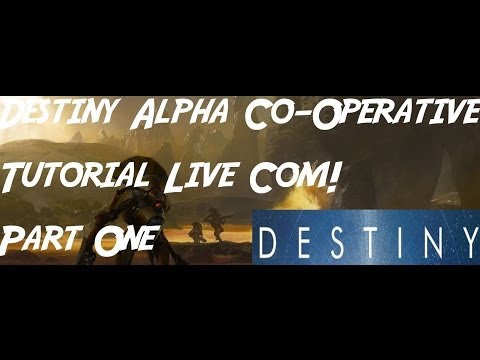 Destiny Multiplayer Alpha Co-Op Gameplay Tutorial upgrading Warlock Part 1