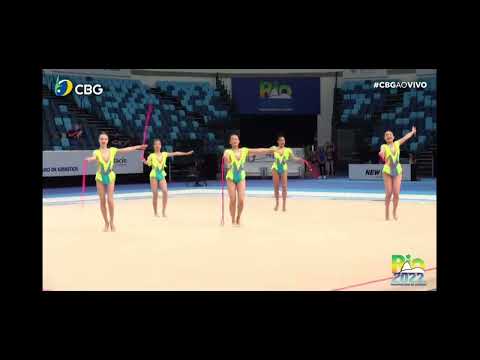 Olympia Junior RG Group representing CANADA in PanAm in Rio de Janeiro, Brazil - Day 1 Rope routine
