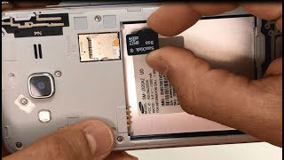 How to install SD and SIM card into Samsung Galaxy Amp Prime