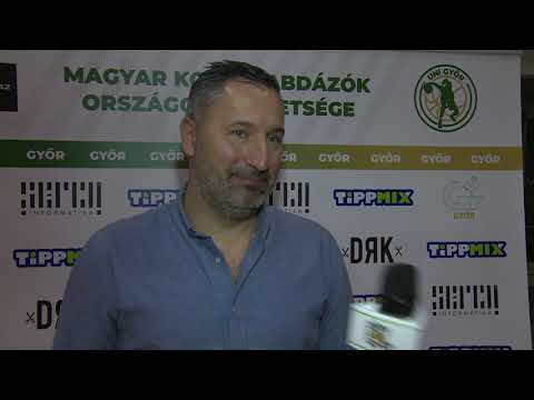 Sajtótájékoztató a SERCO UNI Győr – PINKK Pécsi 424 mérkőzés után