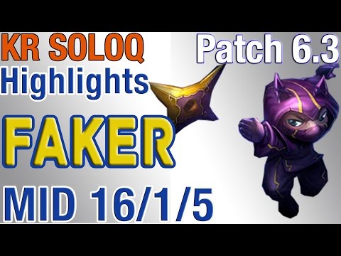 SKT T1 Faker- Kennen vs Lissandra- S6 Kr LoL Ranked Highlights #39