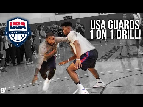 USA Basketball 1 on 1! Kyrie, Jimmy, DLo & More Go AT IT! Team USA Guards Go Head To Head