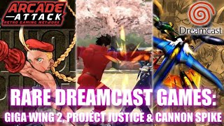 "Rare" SEGA Dreamcast Games Vol.1 - Giga Wing 2, Project Justice & Cannon Spike