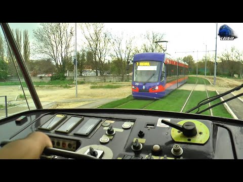 Tram Driver`s View 🚋 Tatra T4D-B4D pe Noua Linie de Tramvai din Oradea