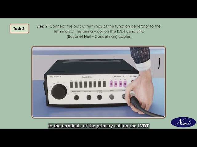 Measure the DC voltage of a LVDT