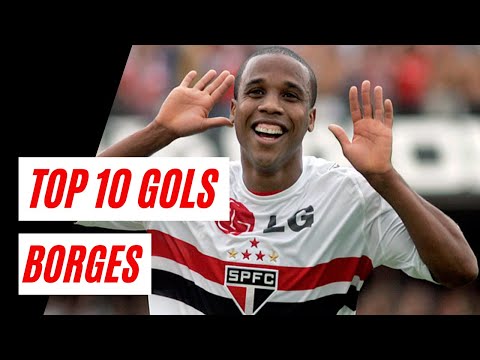 Top 10: Gols de BORGES - Os MELHORES GOLS da carreira de BORGES
