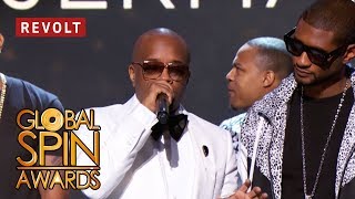 Jermaine Dupri accepts the Breaking Barriers Award | Global Spin Awards 2018
