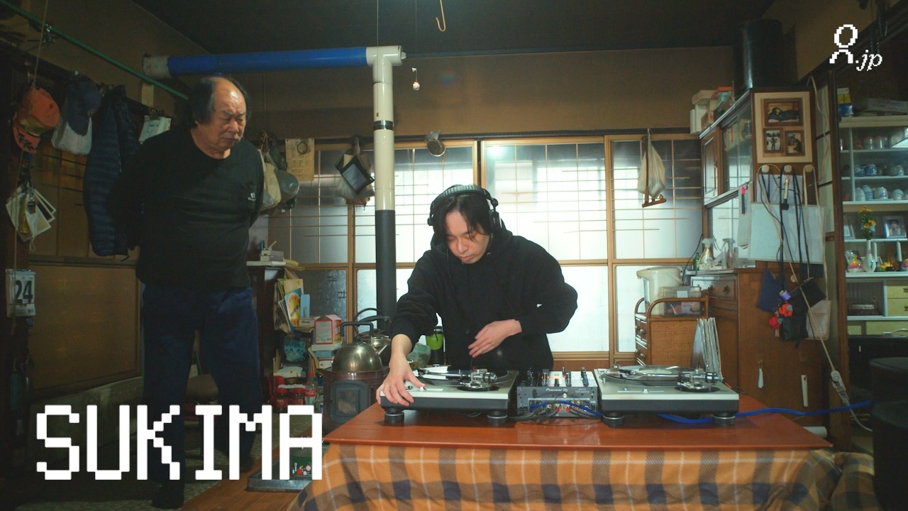 disco vinyl mix with Japanese grandparents at rural inn l SUKIMA l Login.jp l funk chill soul