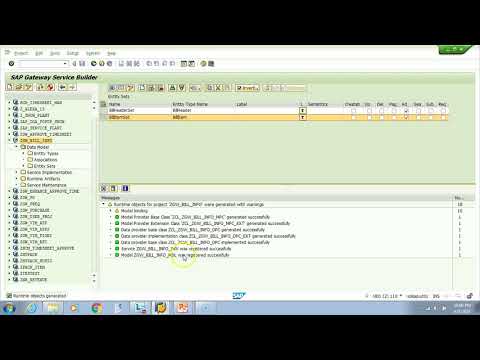 OData & SAP Netweaver Gateway - 016 Step 3 Generate Runtime Artifacts