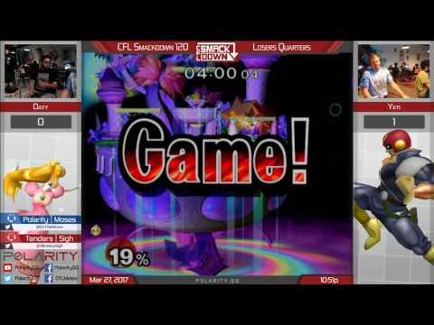 CFL Smackdown 120 Melee - Oaty (Peach) vs Yeti (Falcon) - Losers Quarters