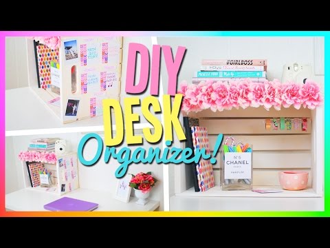 DIY Desk Organizer! Cute & Easy! Video