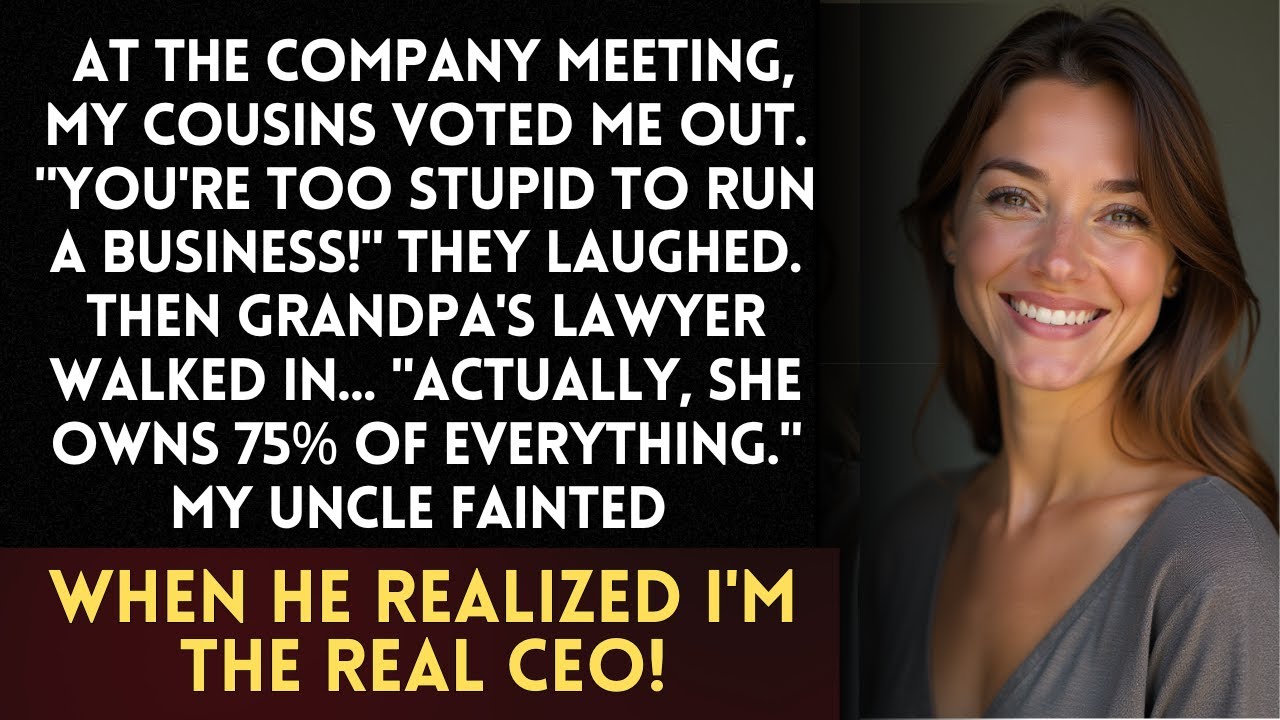 They Kicked Me Out of Family Business, But Grandpa's Will Changed Everything!