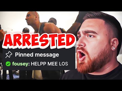 LosPollosTV And His Brother React To Fousey Get Arrested Live On Stream!