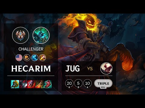 Hecarim Jungle vs Lee Sin - NA Challenger Patch 11.16