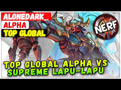 Top Global Alpha VS Supreme Lapu-lapu [ Top Global Alpha ] aLοneDarK_ - Mobile Legends Emblem Build