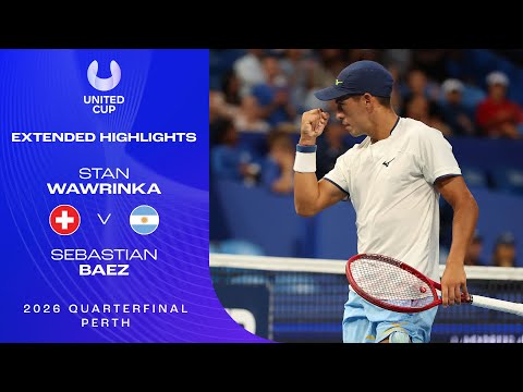 Stan Wawrinka v Sebastian Baez Extended Highlights | United Cup 2026 Quarterfinal