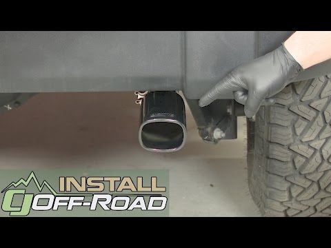 Jeep Wrangler Borla Axle-Back Exhaust 2-1/2" Touring W/3-1/2" Black Tip 3.6L 2012-2018 Installation