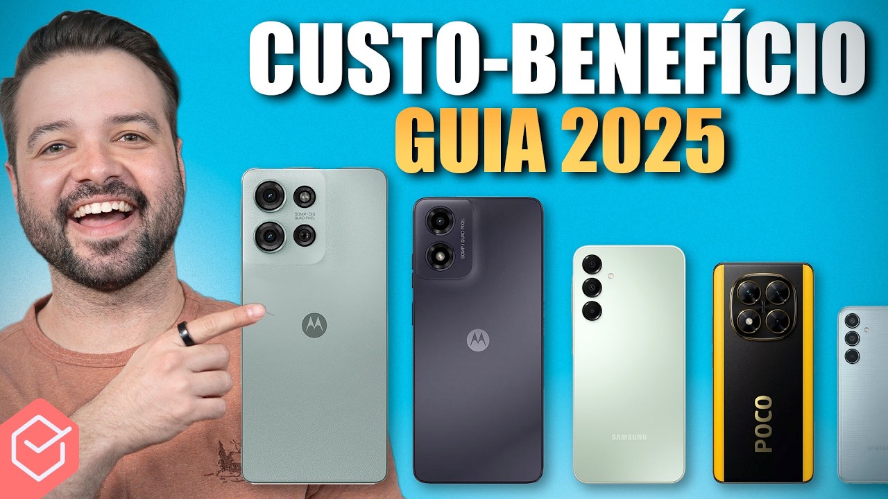 SURPRESO! #09 melhores CELULARES CUSTO BENEFÍCIO para COMPRAR em MAIO! //  OPÇÕES BOAS e BARATA!