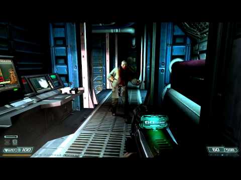 Doom 3 walkthrough - Alpha Labs - Sector 1