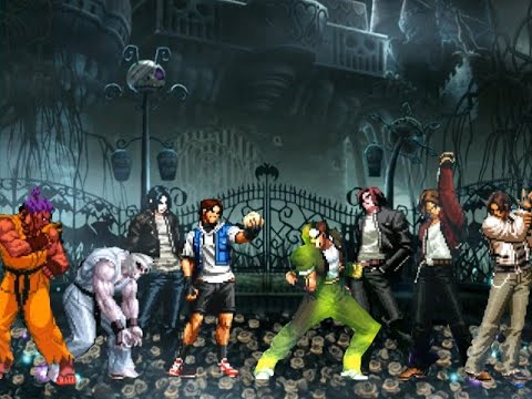 KOF MUGEN !! Boss Huy Hoàng's Rare Akuma team VS AU's Super Saiyan Kyo TEam