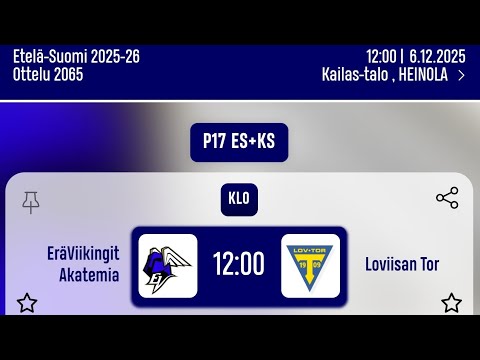 EräViikingit Akatemia vs Loviisa Tor