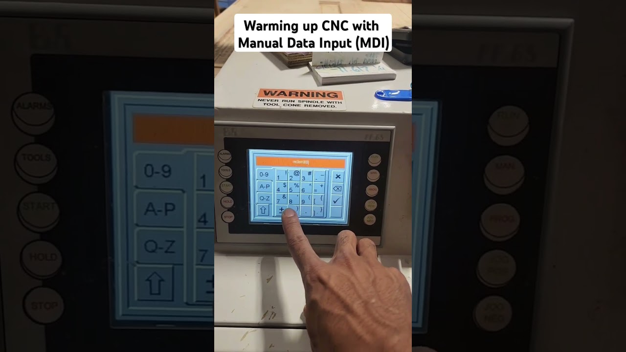 Most #CNC machines have a warm-up macro. If they don't, MDI is always good too  #waybettersolutions