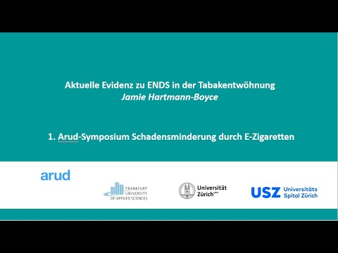 Schadensminderung durch E-Zigaretten – Teil 2 – Jamie Hartmann-Boyce