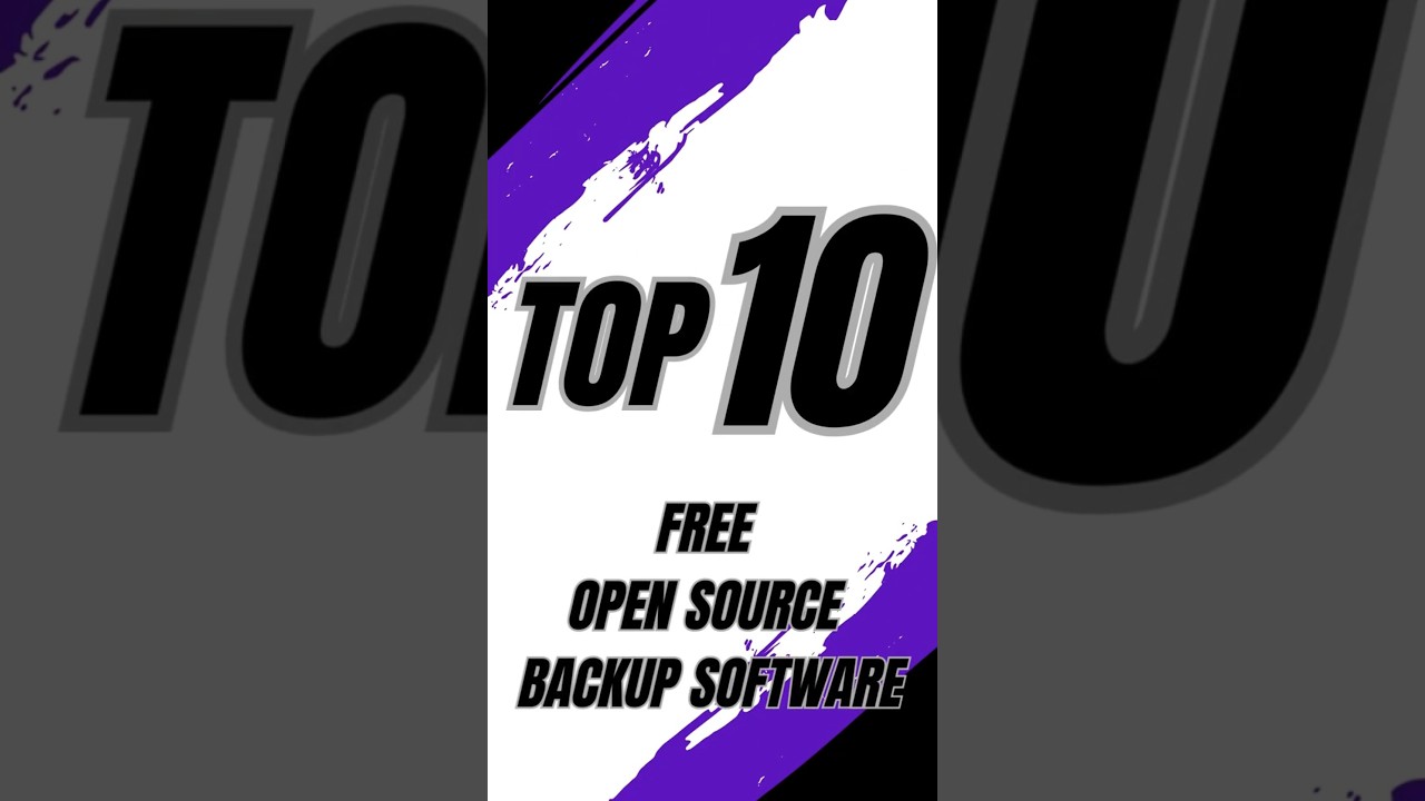 Top 10 Free Open Source Backup Software !