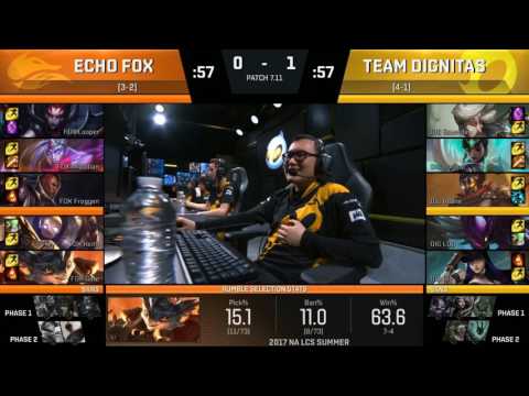 DIG vs FOX Highlights | NA LCS Summer 2017 | Dignitas vs Echo Fox