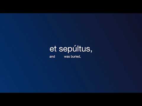 Apostles Creed:  Latin Pronunciation