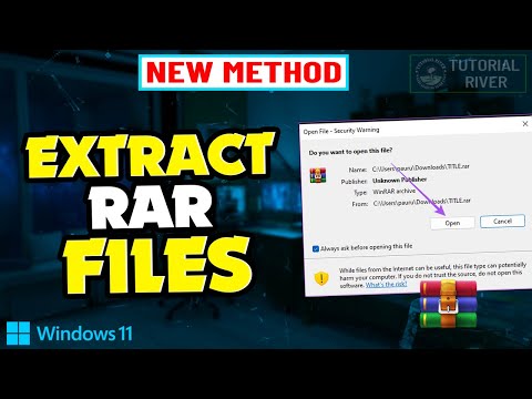 How to extract RAR Files on Windows 11 |  Open RAR Files