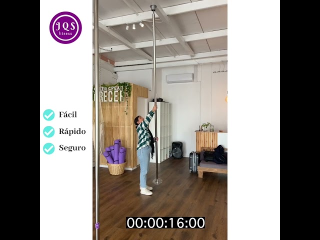 Vídeo relacionado con Poste de montaje en techo comercial de baile permanente para pub, gimnasio, club, sala de yoga, poste de baile, poste de baile giratorio profesional, poste estático giratorio ajustable extraíble, po