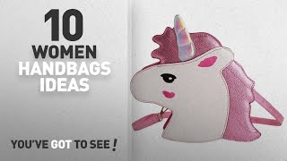 Top 10 Unicorn Handbag [ Winter 2018 ]: Women's Unicorn PU Shoulder Bag Messenger Bag Handbag - Pink