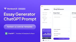 Essay Generator prompt - Horizon ChatGPT AI Template