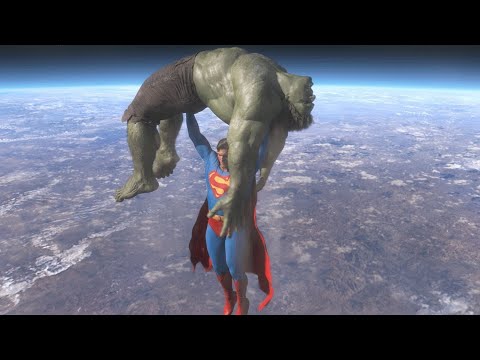 Superman VS HULK Full Fight