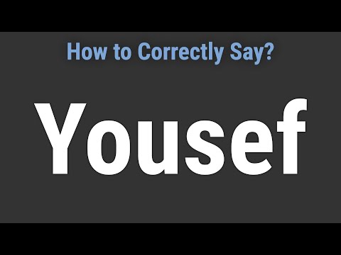 How to Pronounce Name Yousef (Correctly!)