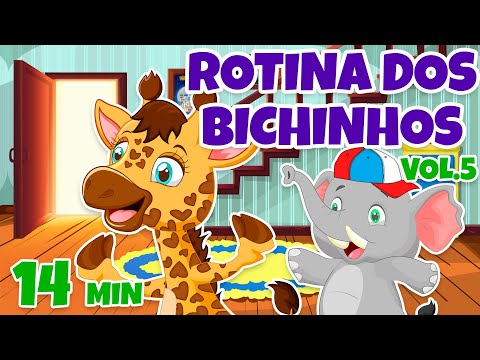 Rotina dos Bichinhos Vol. 5 - Giramille 14 min | Desenho Animado Musical