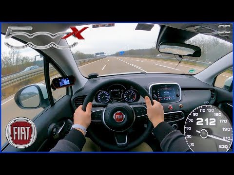 2021 Fiat 500X FIREFLY 150HP - Autobahn Top Speed Drive POV