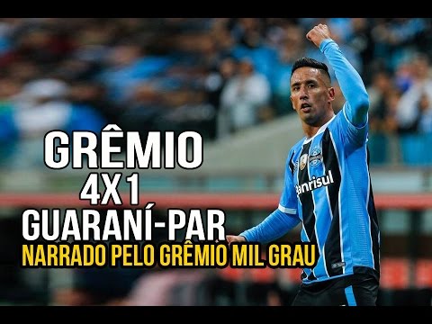 HAT-TRICK DO BARRIOSVISKI - GRÊMIO 4x1 GUARANI - LA 2017
