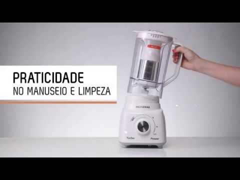 Video thumbnail of Liquidificador Mondial Turbo Power L-99 WG 3 Velocidades 550W