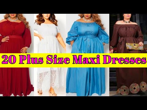 20 Maxi Dress Design Ideas For Plus Size Women 2020 || Summer Maxi Dresses || by Look Stylish