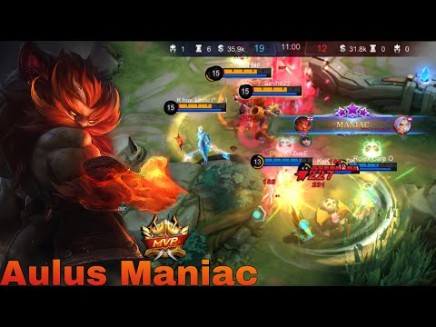 MANIAC + 15 KIlls!! Aulus Best Build For Jungle | Build Top 1 Global