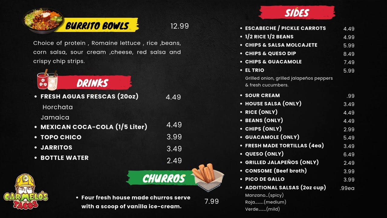 Carmelos Tacos Pantalla 2