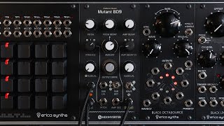 Video thumbnail for Erica Synths x Hexinverter Mutant BD9 sound demo by Erica Synths