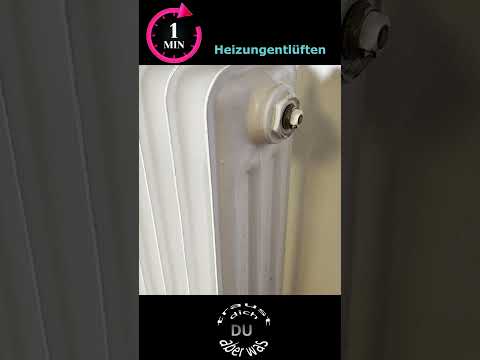 Bleed radiators properly