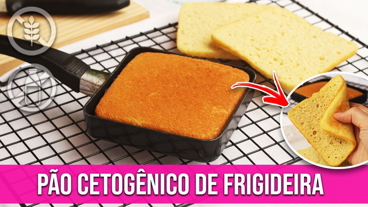 PÃO LOW CARB PARA DIABETES [CETOGÊNICO] DE FRIGIDEIRA